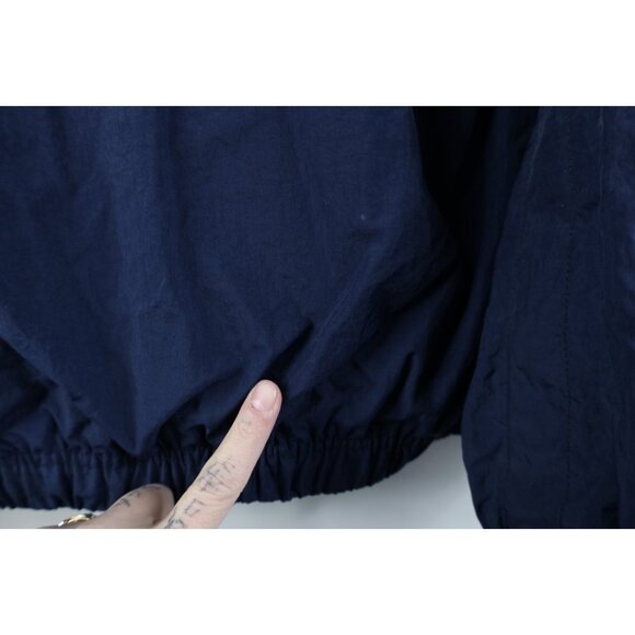 Vtg 90s Nike Womens Small Travis Scott Center Swoosh Cropped Windbreaker Jacket - Picture 6 of 16